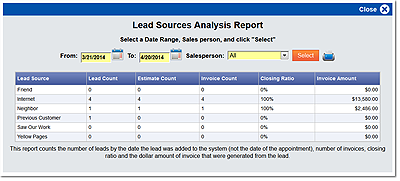 paving and sealcoating Lead Source